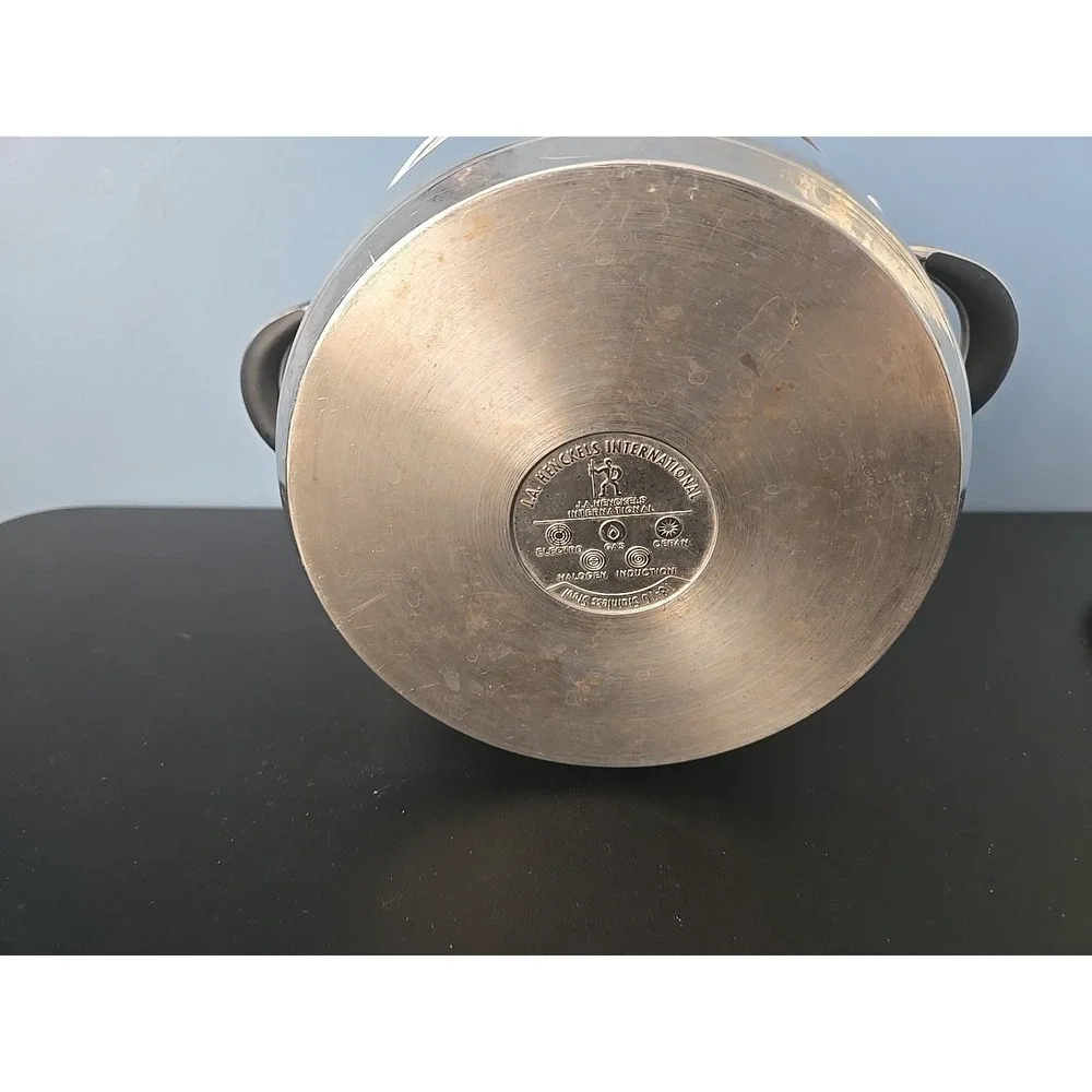 J‎ A Henckels Int'l Classic Clad 18-10 Stainless Steel Stock Pot~ 4L w/ Lid